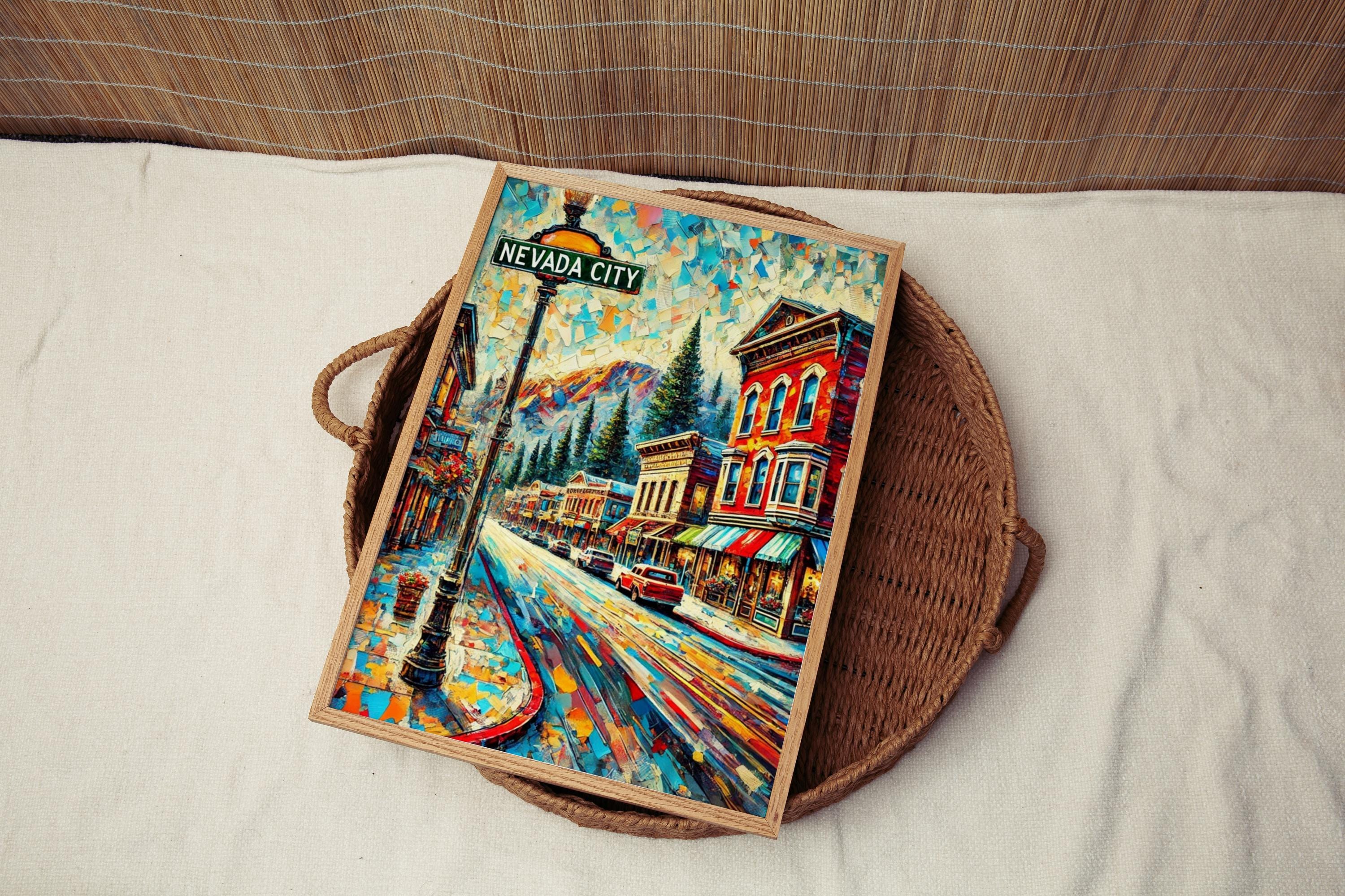 Nevada City Wall Art Vintage - California, USA