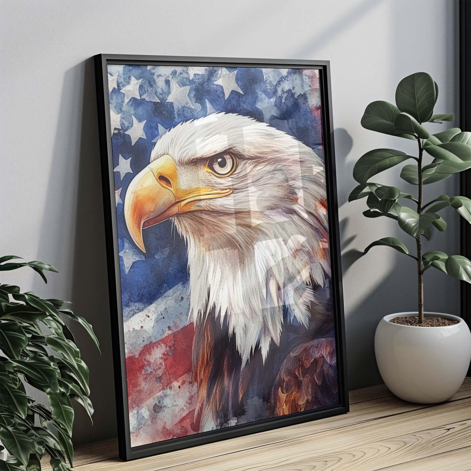 Eagle Wall Art Patriotic Decor - USA