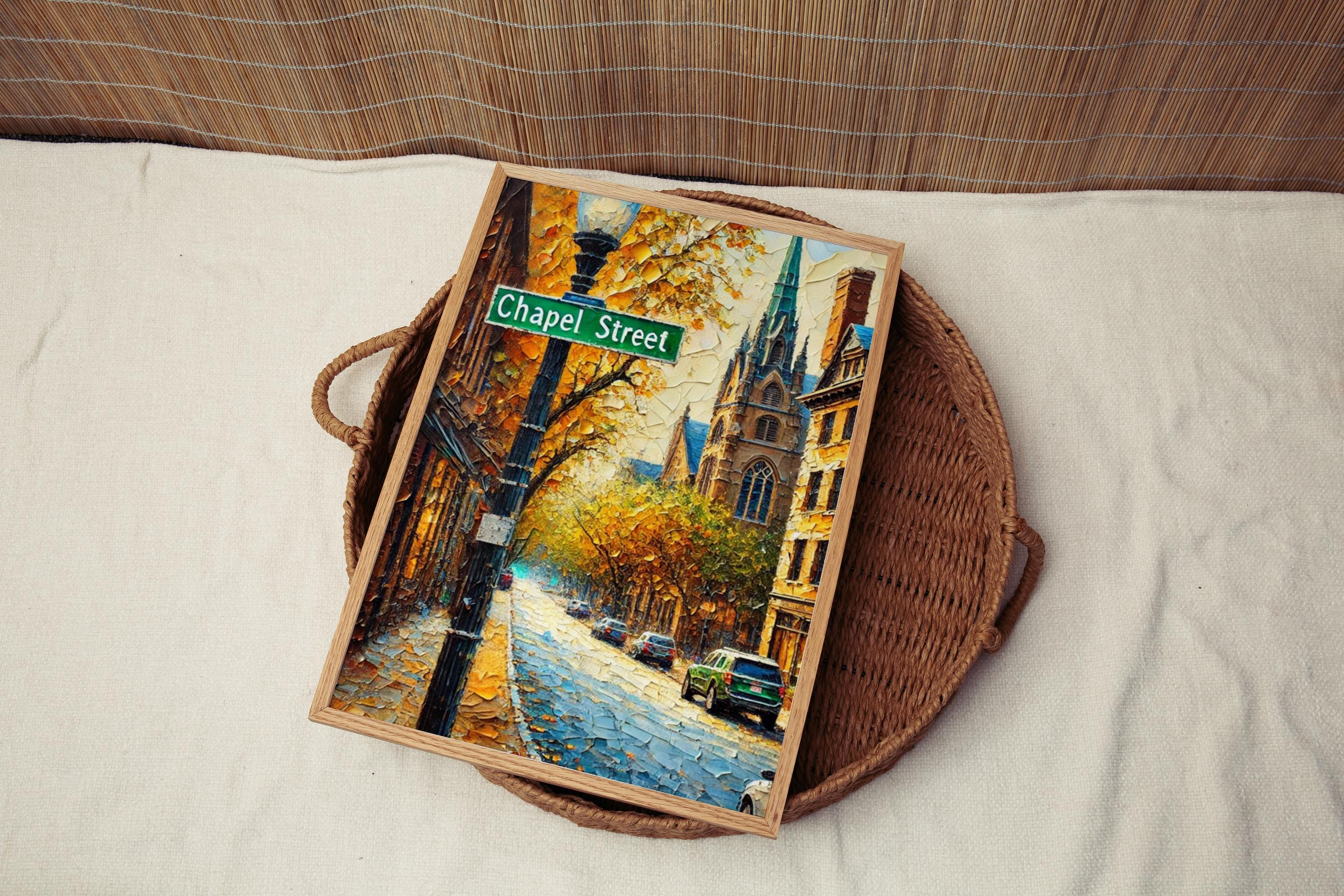 Chapel Street Print - New Haven, Connecticut, USA
