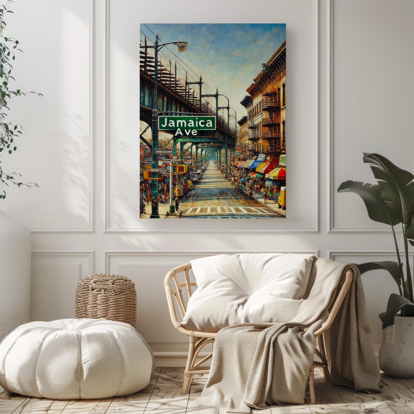 Jamaica Avenue Print: Queens, NYC Street Sign Art