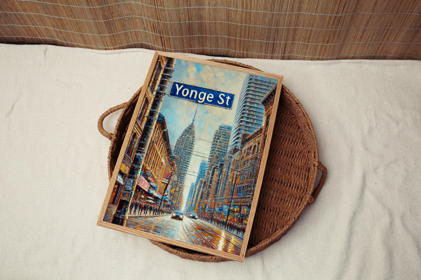Toronto Wall Art - Younge St Travel Print, Canada Souvenir, Toronto Gift, Housewarming Decor, Modern Cityscape Poster
