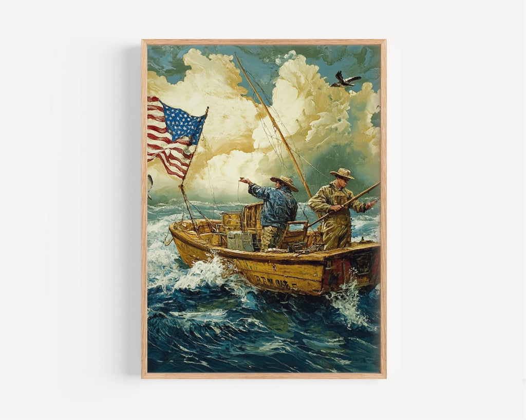Fishing Wall Art Patriotic - United States