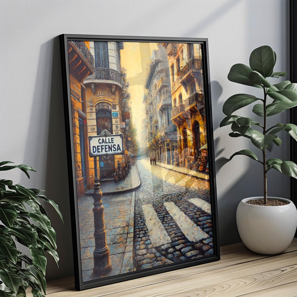 Calle Defensa Print Vintage - Buenos Aires, Argentina