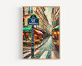 Rue des Rosiers Wall Art, Paris Street Sign Print, France Travel Poster, French Cityscape Art, Marais District Decor, Personalized Gift