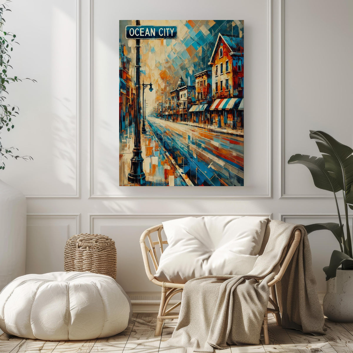 Ocean City Coastal Print - Ocean City, New Jersey, USA