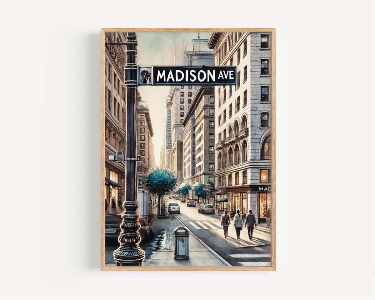 Madison Avenue Print Decor - Manhattan, New York, USA