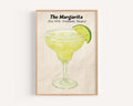 Margarita Cocktail Watercolor Print - Mexico