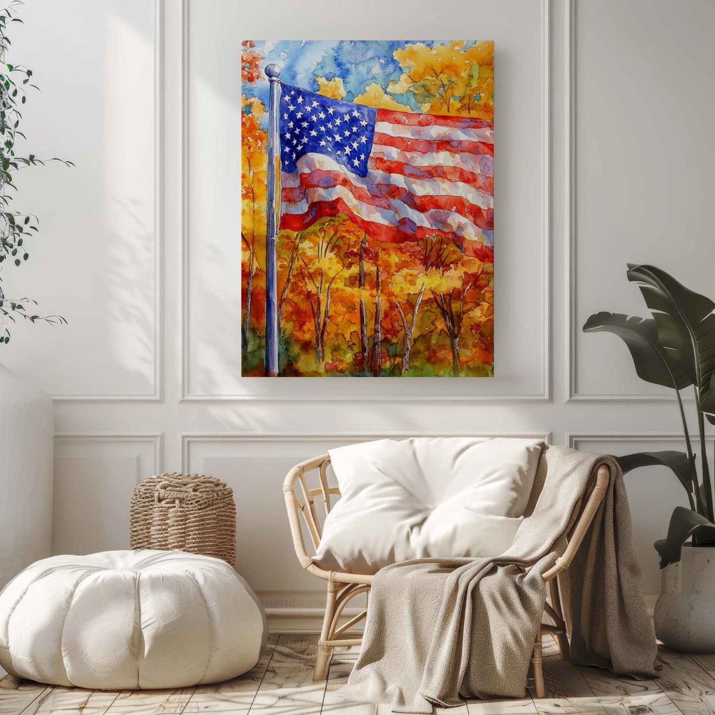 American Flag Artwork | USA Wall Art | Patriotic Home Decor | United States Poster | American Flag Print for Wall Decoration