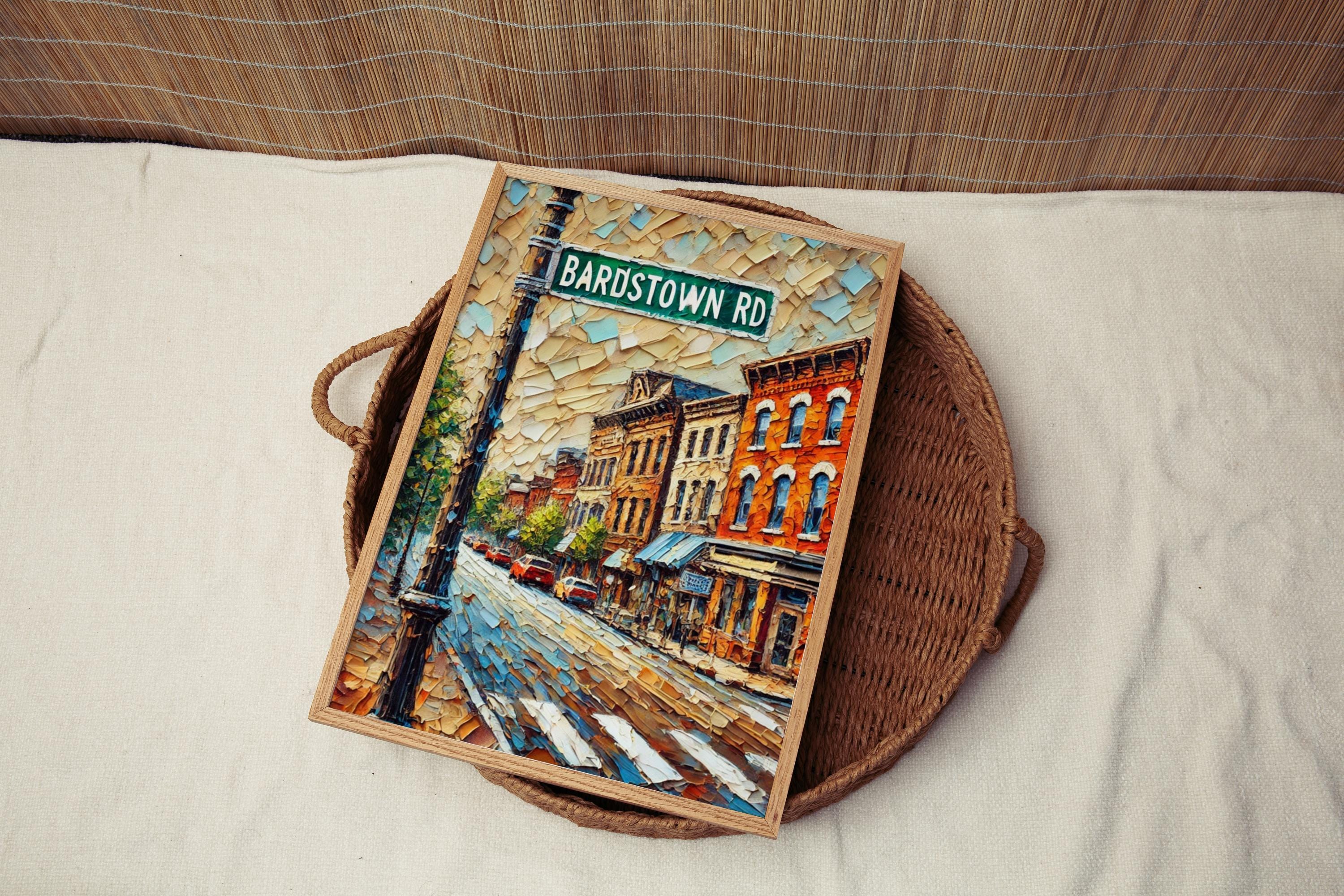 Bardstown Road Wall Art Louisville Print Kentucky Art Street Sign Travel Poster Personalized Gift, Louisville Souvenir, Kentucky Decor