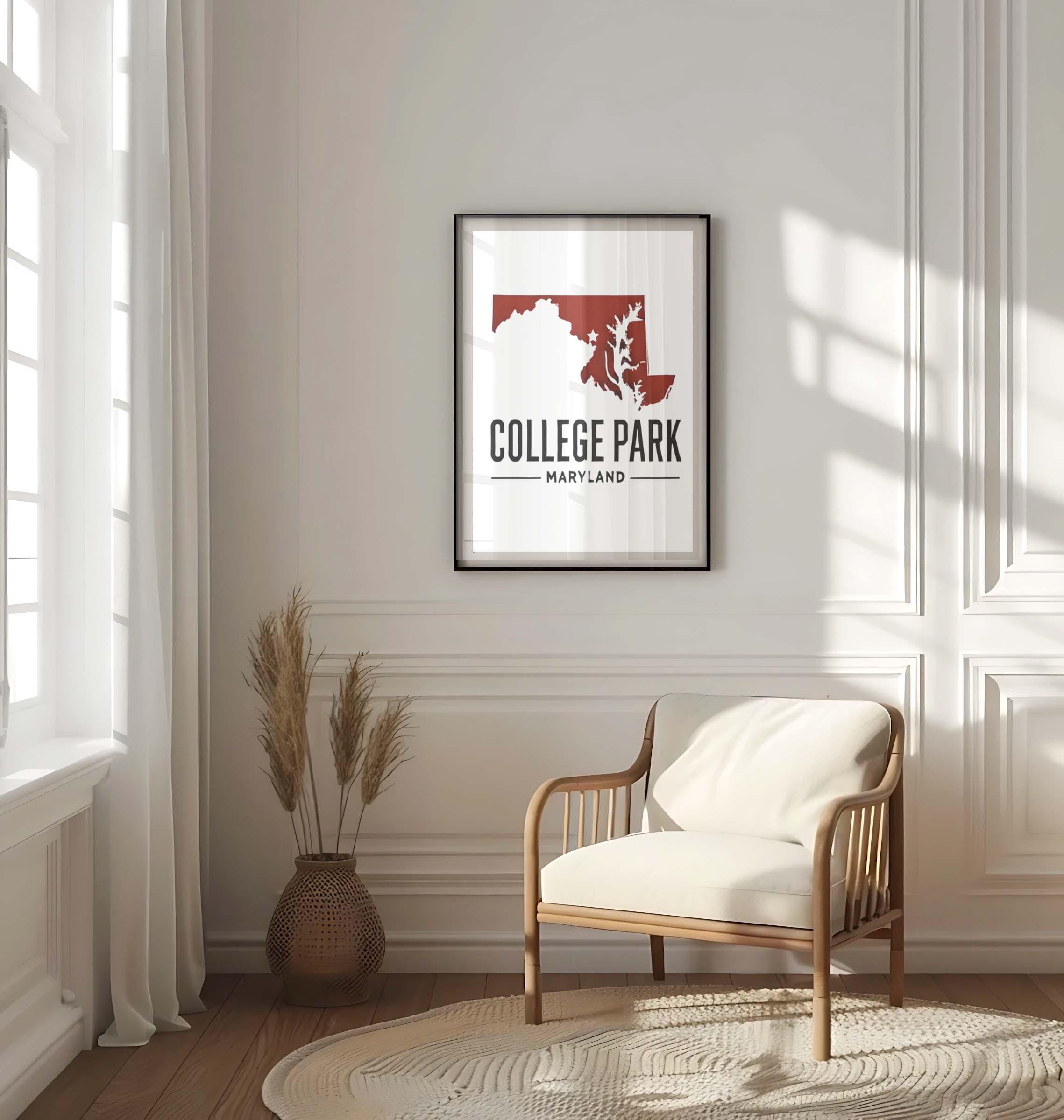 College Park Wall Art - College Park, Maryland, USA