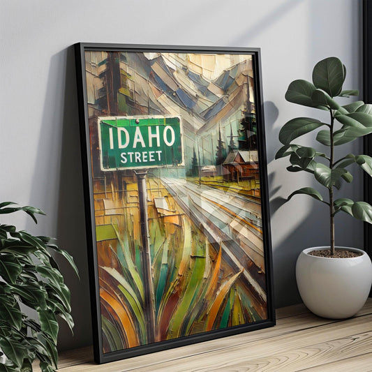 Idaho Street Wall Art, Boise Print, Idaho Art, “City” Gift, Travel Souvenir, Travel Poster, “State” Art, PERSONALIZED GIFT