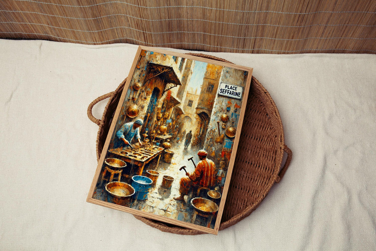 Place Seffarine Wall Art Decor - Fez, Morocco