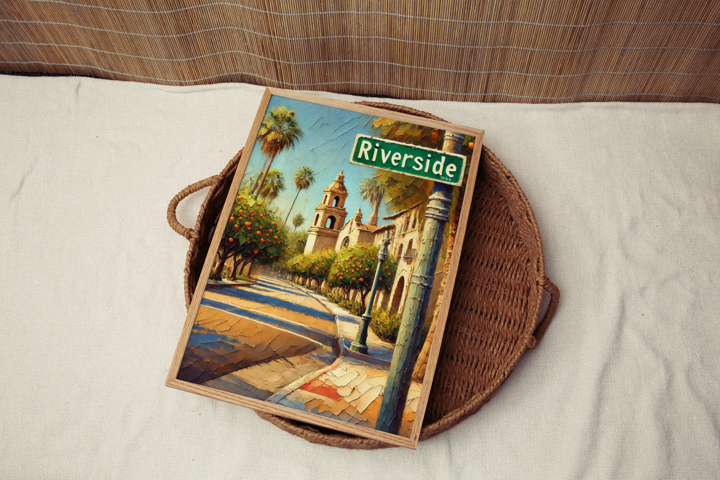 Art Riverside Wall Art California Print Travel Poster USA Gift Housewarming Modern American Decor