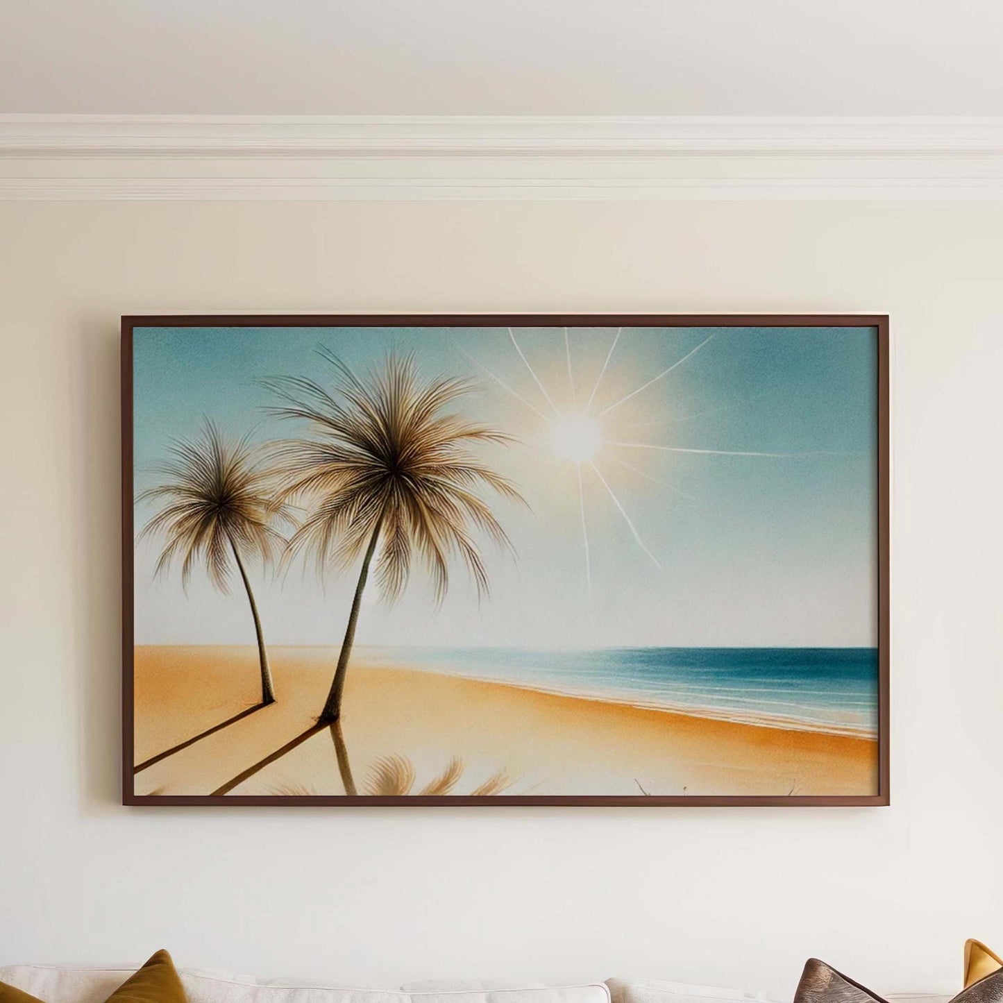 Nature Palm Tree Wall Art, Beach Print, Tropical Home Decor, Housewarming New Home Gift, Family Room Nature Art, Palmtree Print Beach Decor