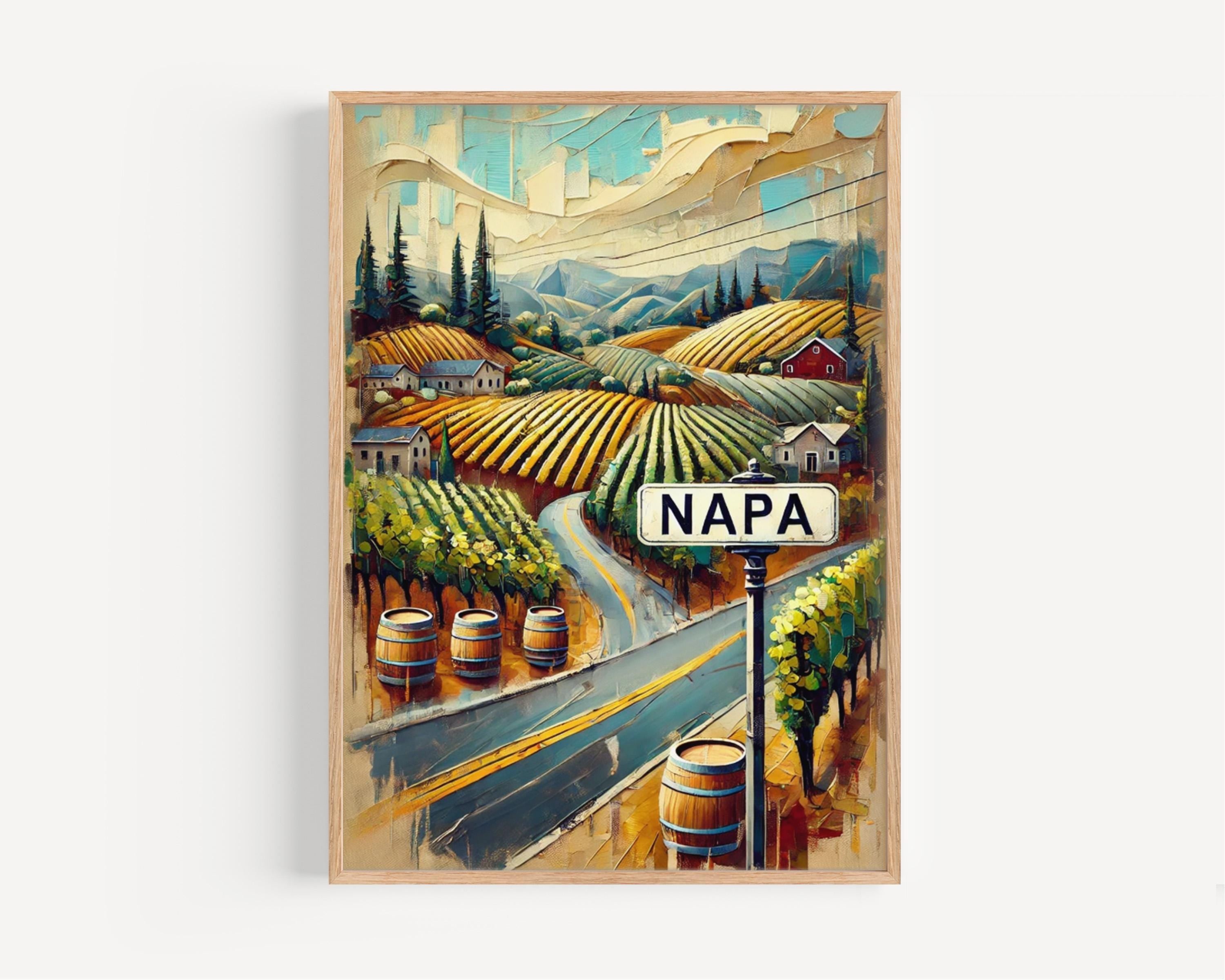 Napa Winery Print - Napa, California, USA