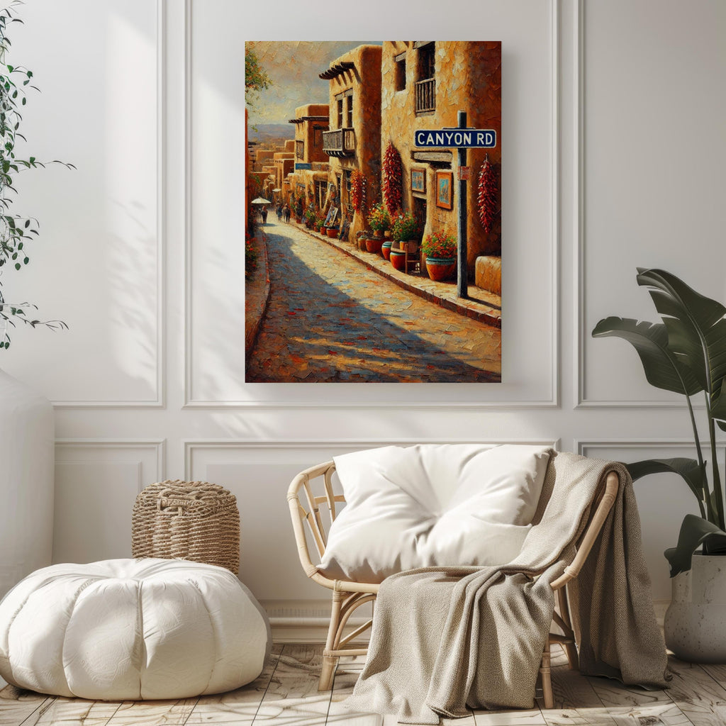 Canyon Road Print - Santa Fe, New Mexico