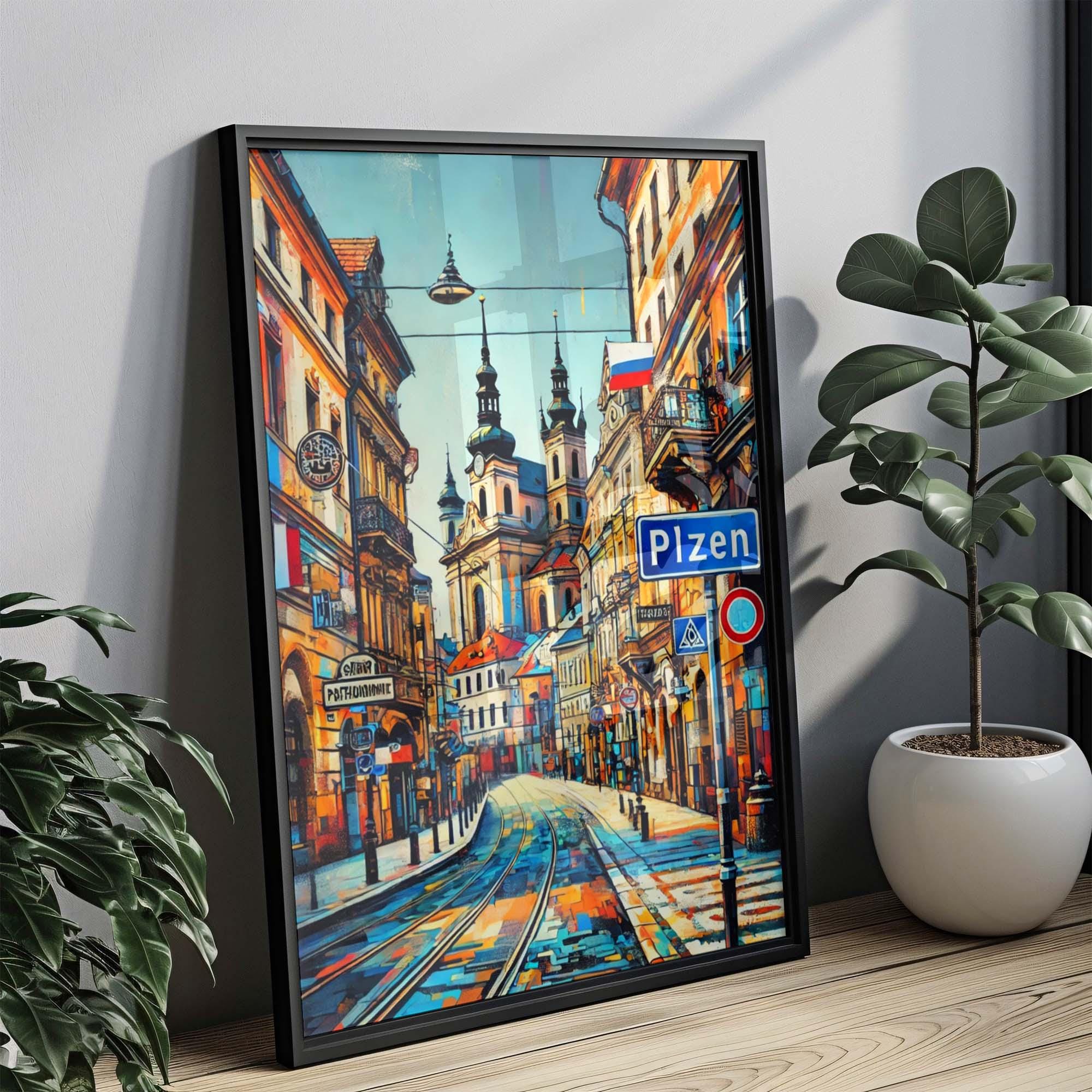 Plzen Travel Wall Art - Plzen, Czech Republic