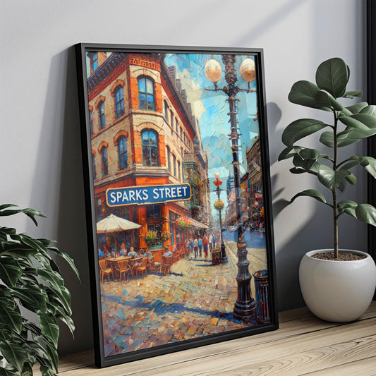Canadian Ottawa Wall Art Print - Cityscape Travel Poster, Housewarming & Souvenir Gift, Modern Canadian Home Decor