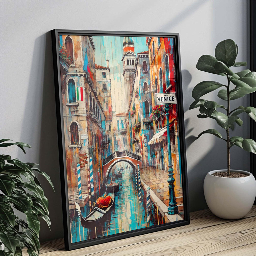 Venice Art Print - Italy Travel Poster, Venice Wall Art, European Decor, Italian Gift & Housewarming Travel Artwork