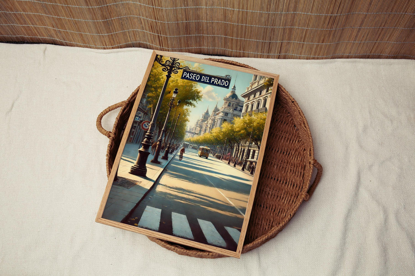 Paseo del Prado Wall Art, Madrid Travel Poster, Spain Souvenir, European City Decor, Fine Art Print, Home Wall Art, Travel Gift