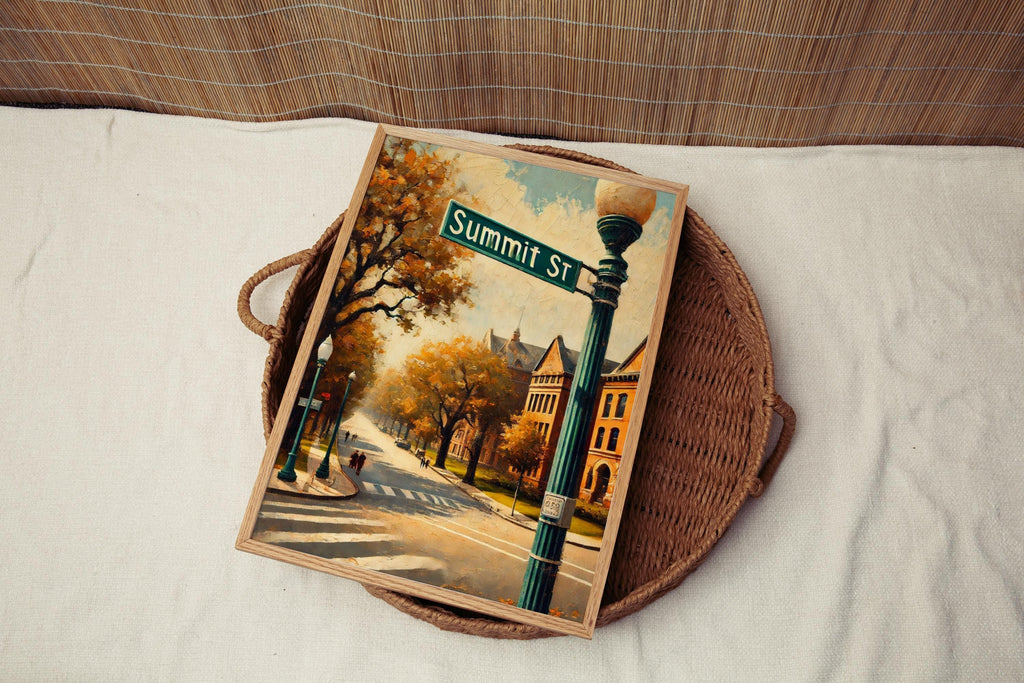 Summit Street Print - Columbus, Ohio, USA