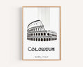 Colosseum Print Vintage - Rome, Italy