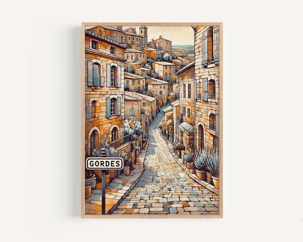 Gordes Wall Art City Print - Gordes, France