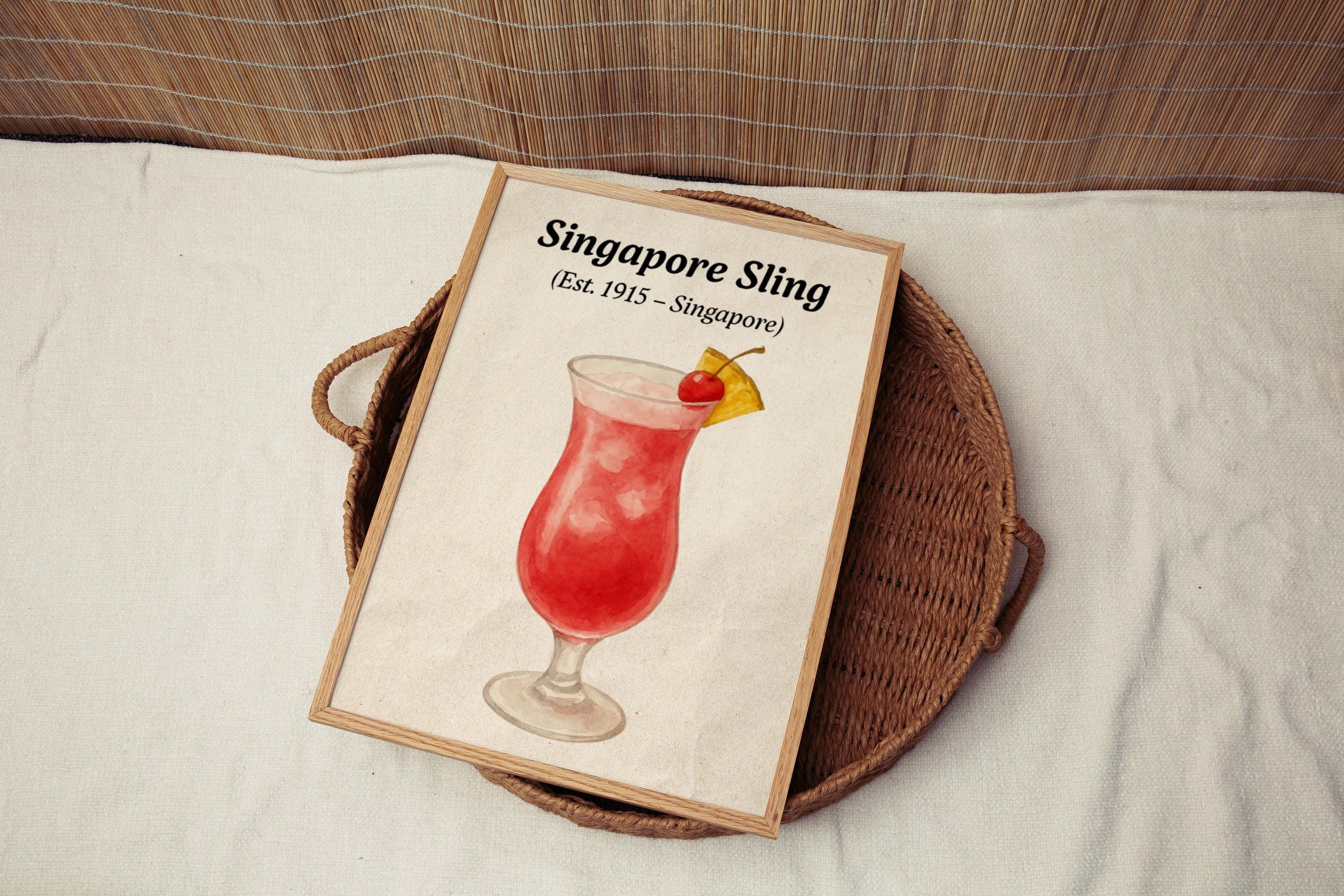 Singapore Sling Wall Art - Singapore