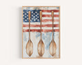 Boat Artwork Patriotic Canvas - USA