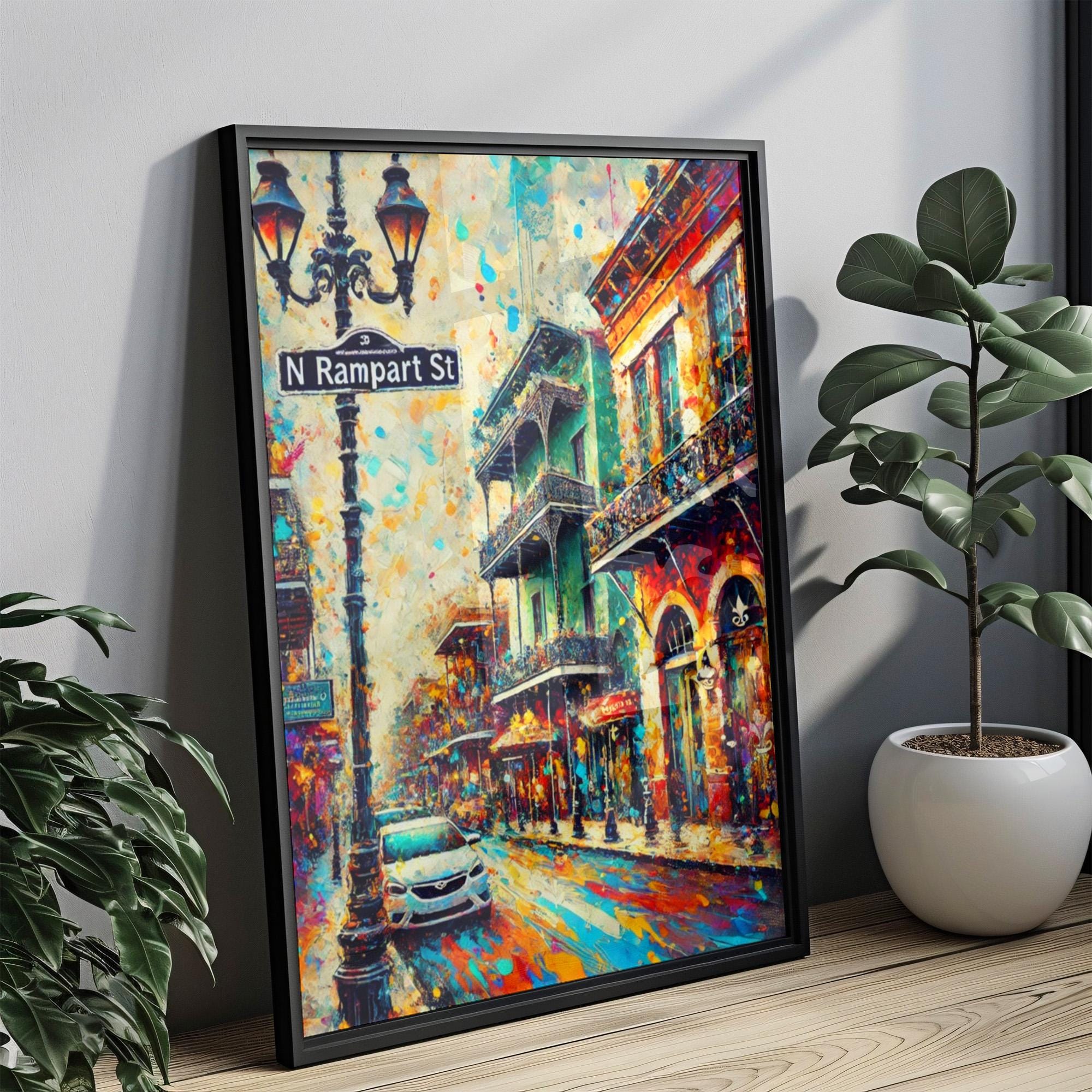 N Rampart St Wall Art - New Orleans, Louisiana, USA