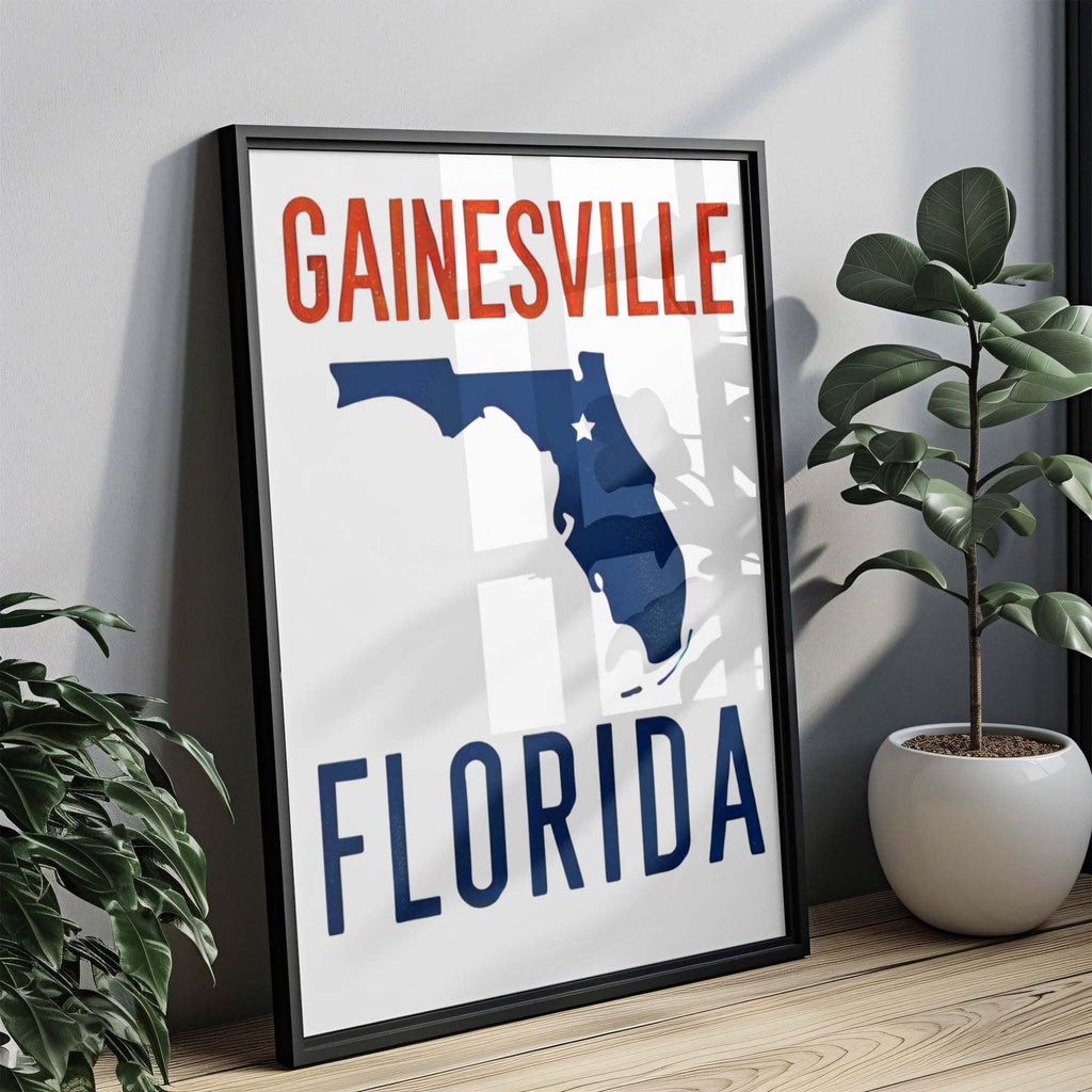 Gainesville Print Decor - Gainesville, Florida, USA