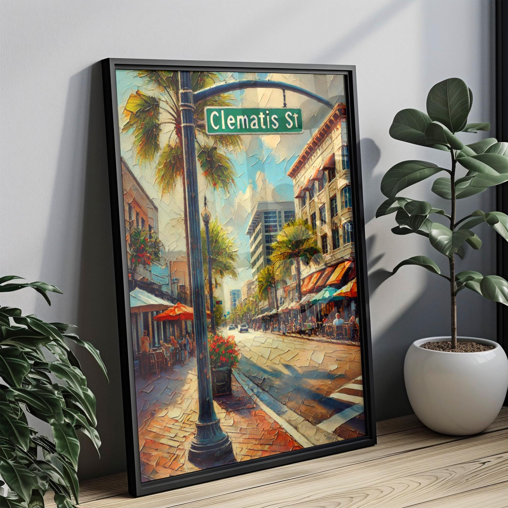 Clematis Street Wall Art - West Palm Beach, Florida, USA