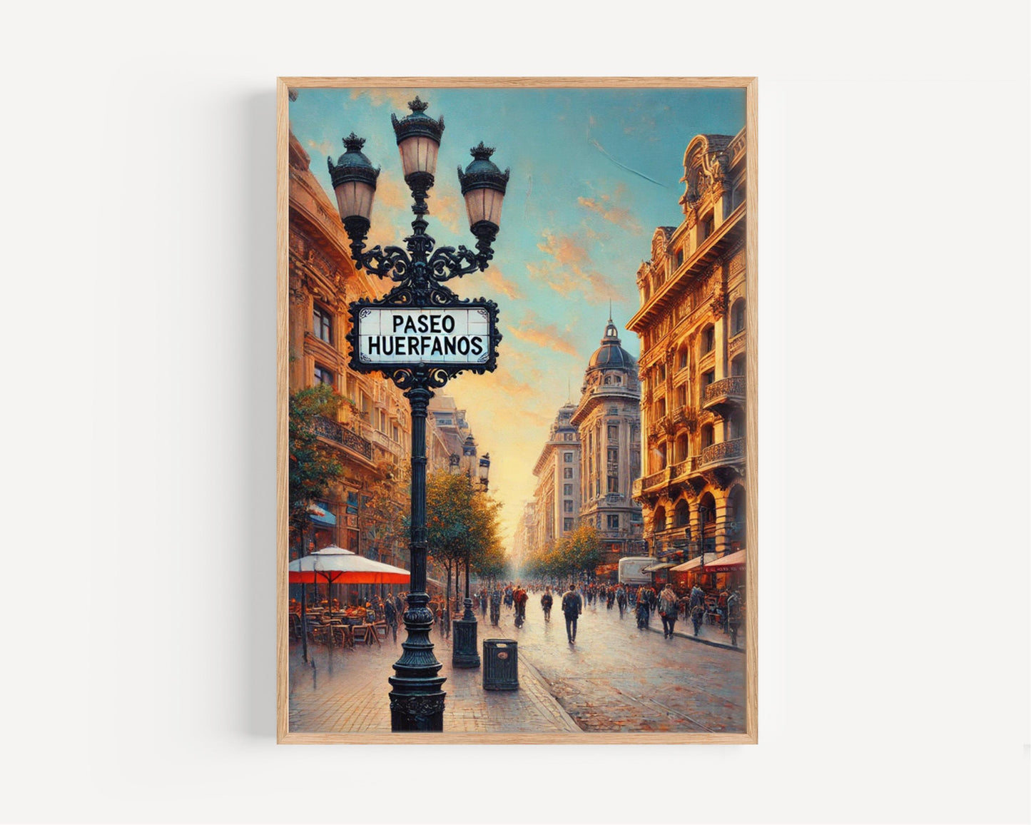 Santiago Chile Street Art Print: Vibrant Cityscape Home Decor
