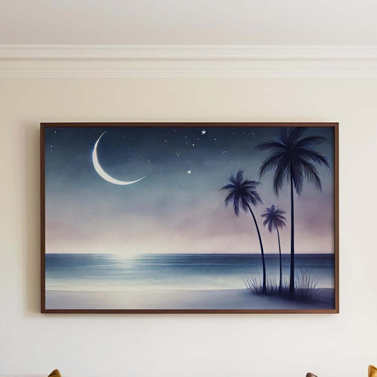 Nature Gift Palm Tree Wall Art, Beach Print, Tropical Home Decor, New Home & Housewarming Gift, Family Nature Art, Coastal Wall Decor
