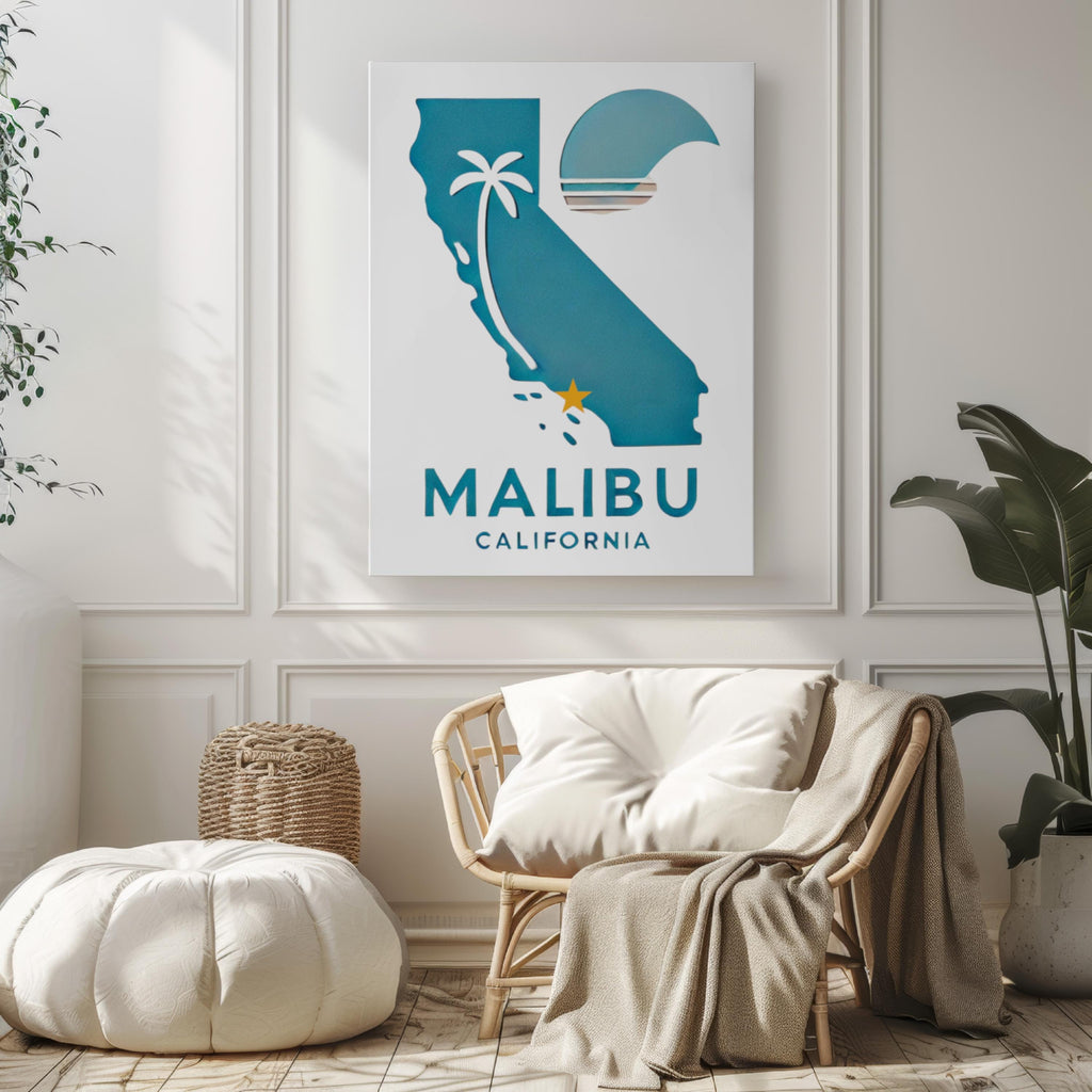 Malibu Modern Print - Malibu, California, USA