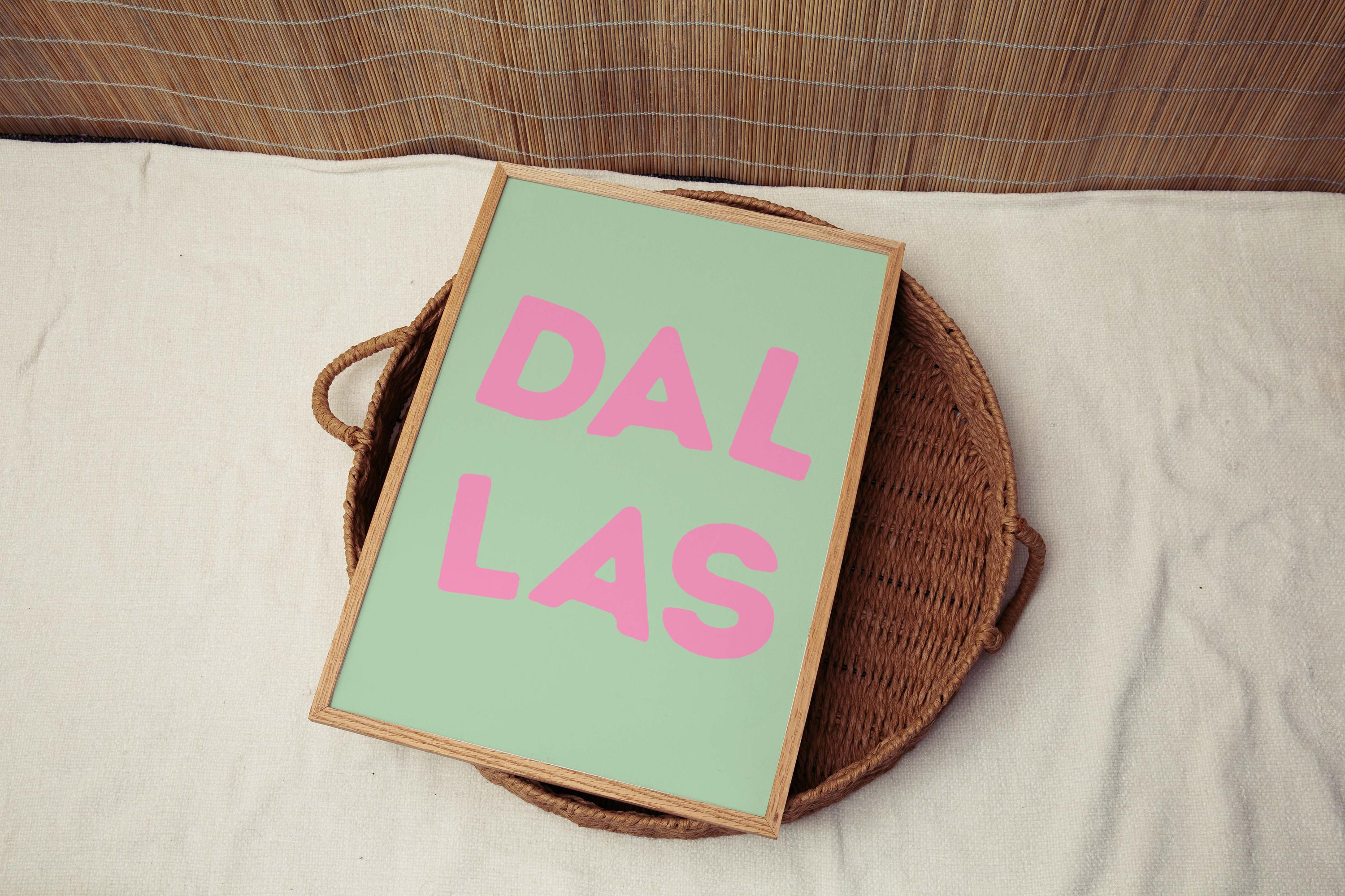 Dorm Art Print - Dallas, Texas, USA