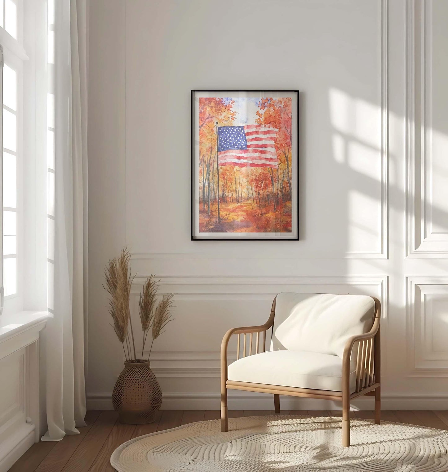American Flag Artwork | USA Wall Art | Patriotic Art | USA Poster | United States | American Flag Home Decor | Home Decor | USA Print