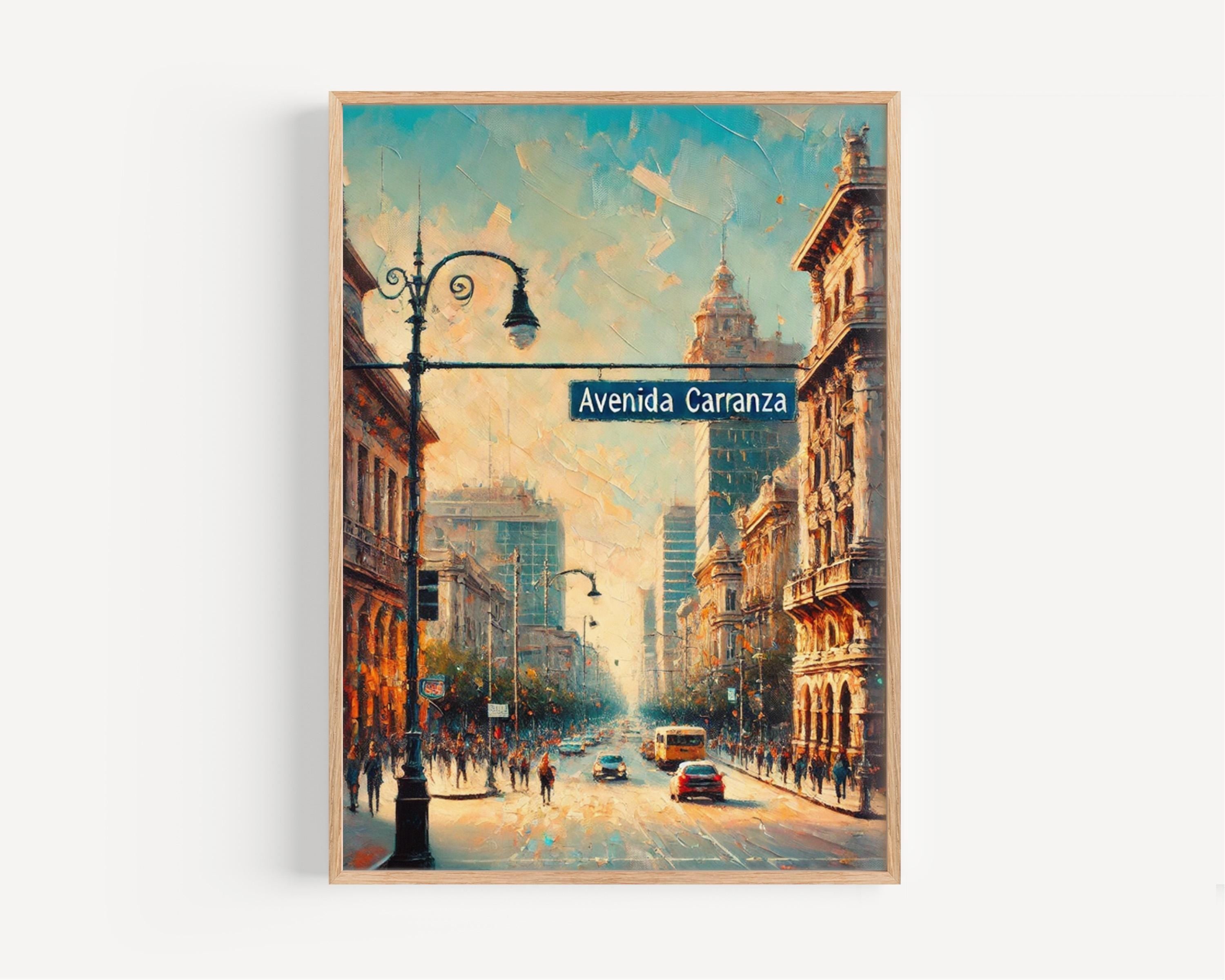 Avenida Carranza Wall Art - San Luis Potosí, Mexico