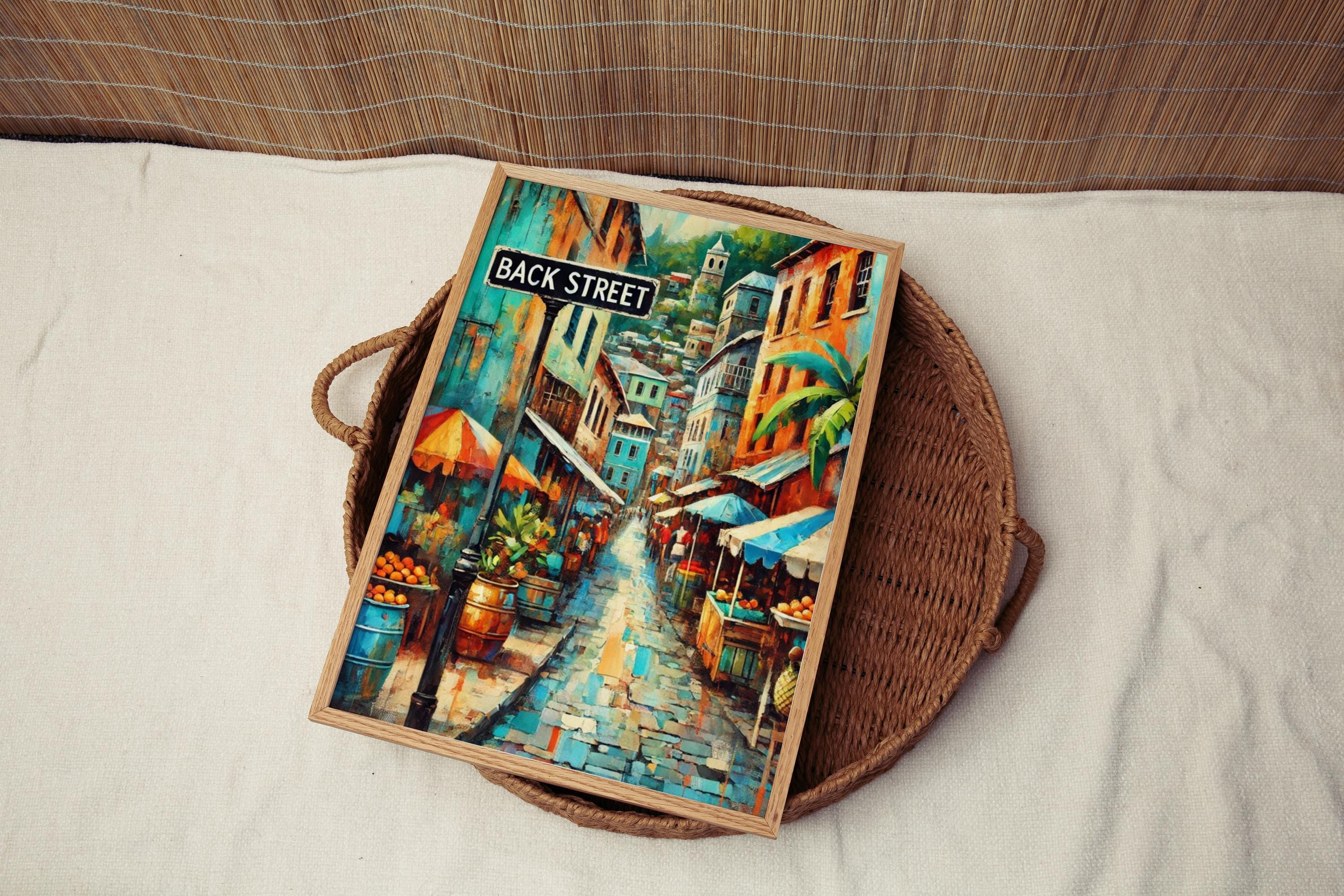Back Street Print - Kingstown, Saint Vincent and the Grenadines