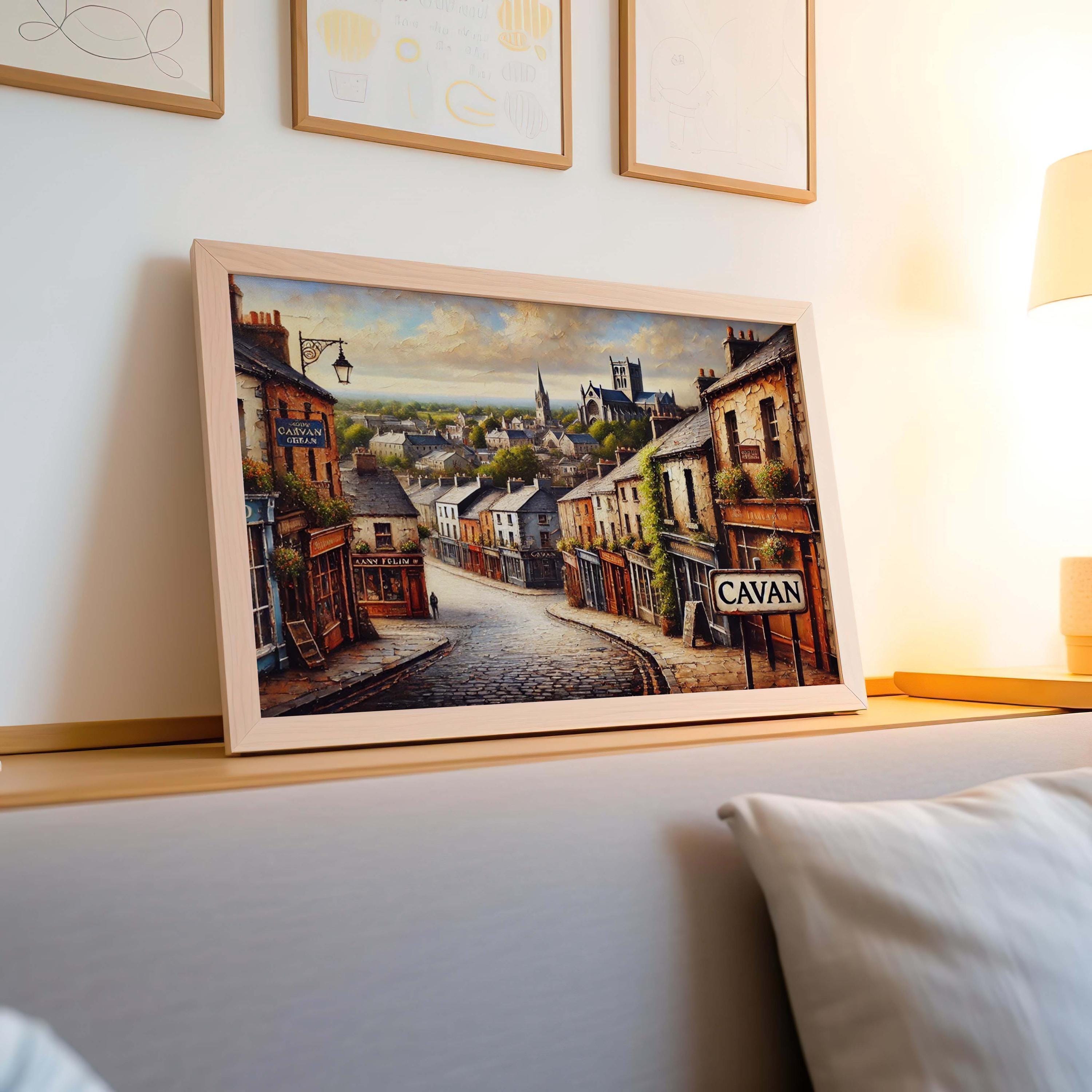 Cavan City Map Print - Cavan, Ireland