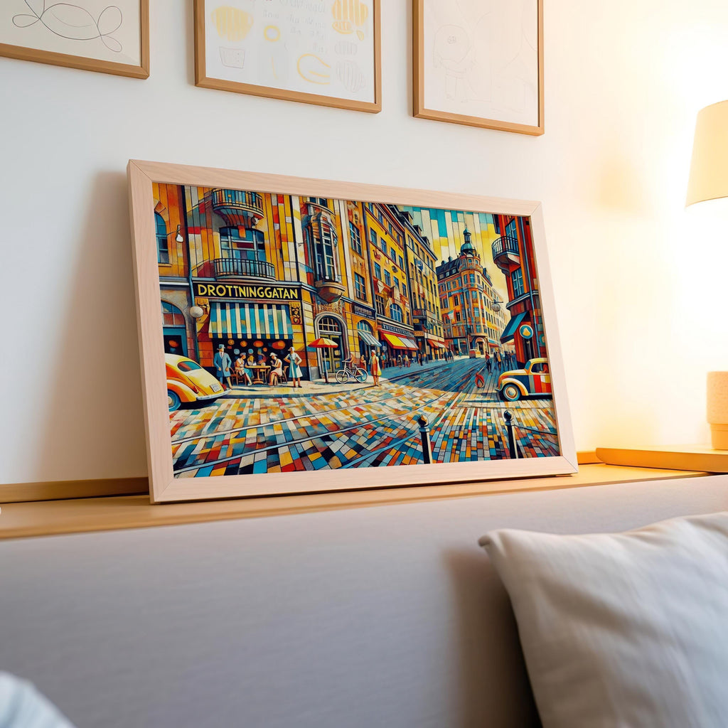 Drottninggatan Scandinavian Wall Art - Sweden