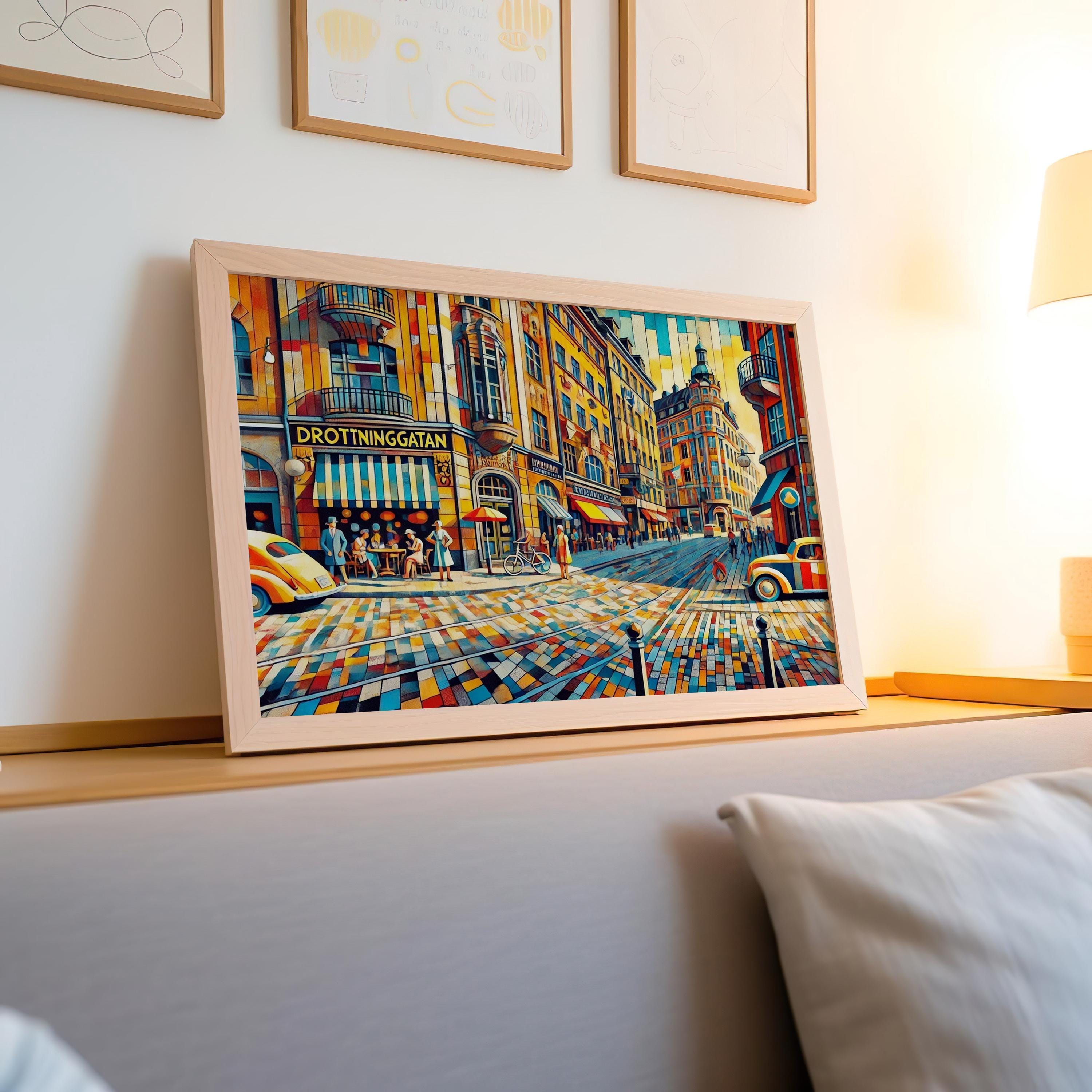 Drottninggatan Scandinavian Wall Art - Sweden