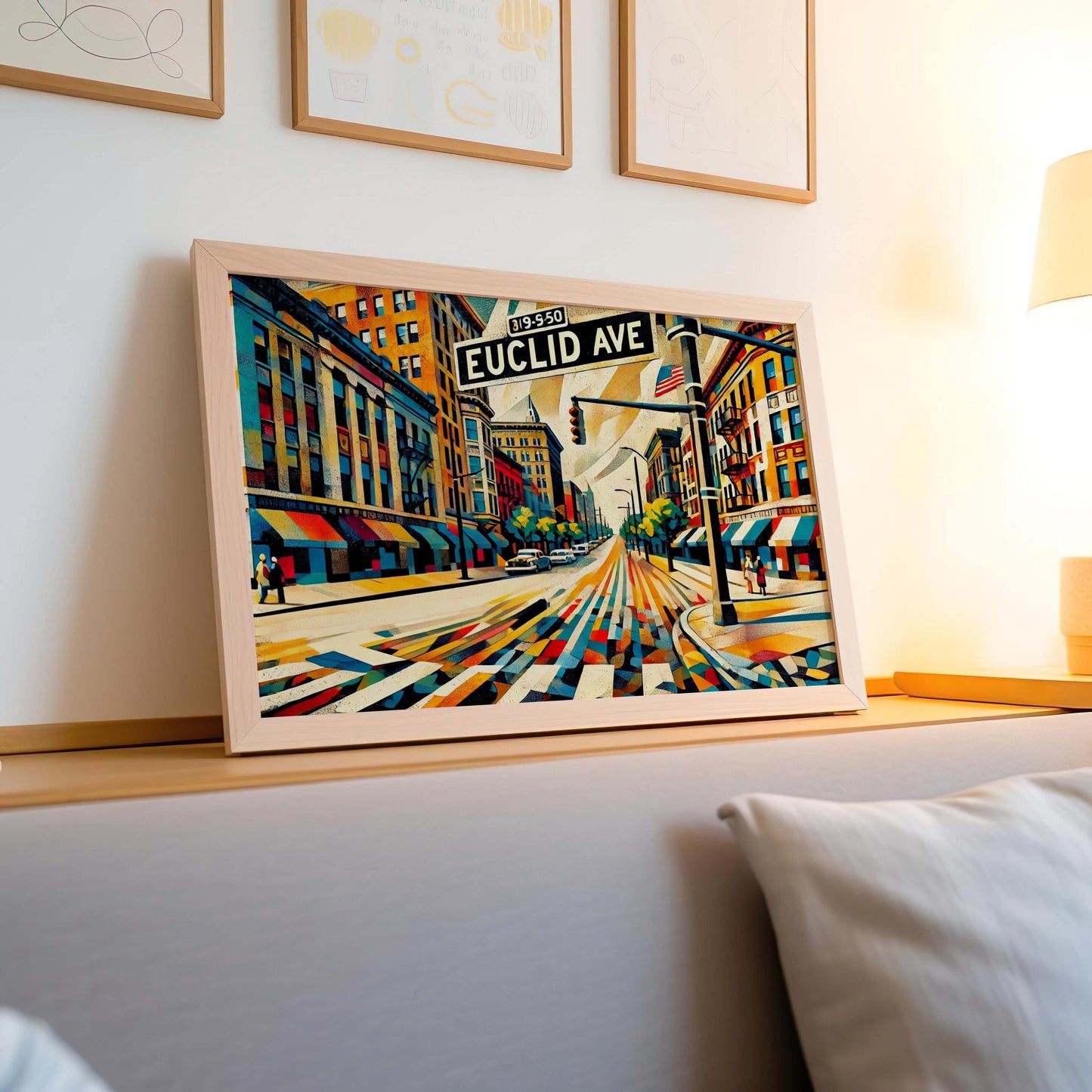 Euclid Ave Print Cleveland Wall Art, Ohio Travel Poster, Housewarming Gift, Ohio Art, Cleveland Gift, Modern Cityscape Decor