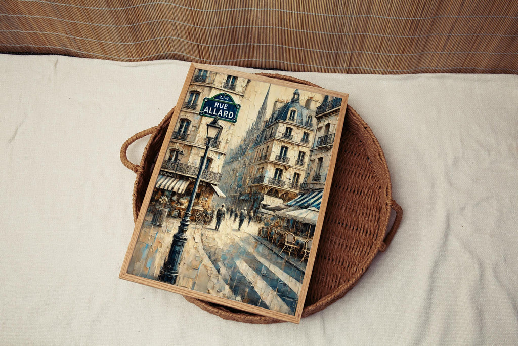 Rue Allard Wall Art France Print, European Travel Poster, Cityscape Decor, French Countryside Gift, Museum-Grade Fine Art Paper