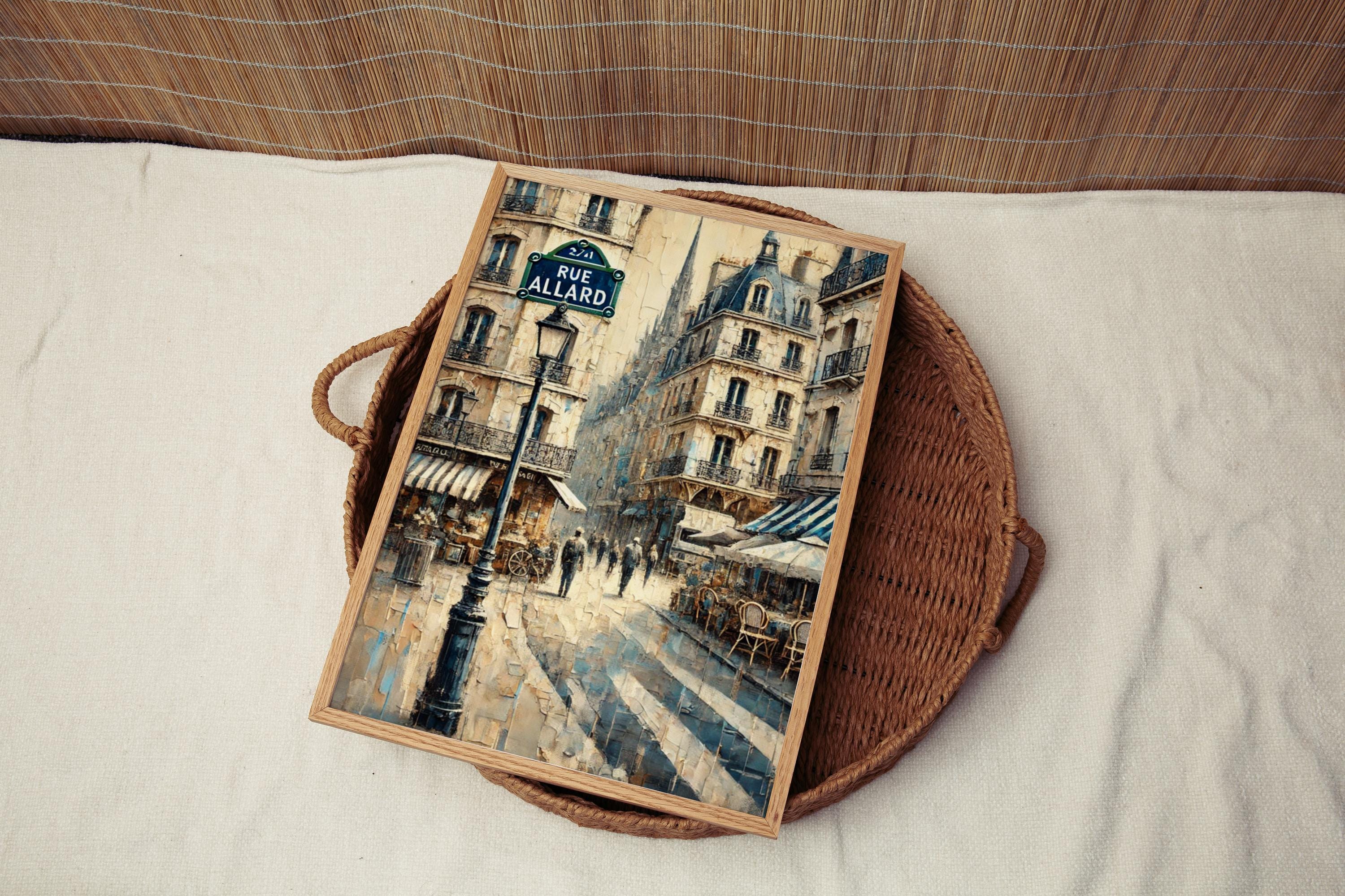 Rue Allard Wall Art France Print, European Travel Poster, Cityscape Decor, French Countryside Gift, Museum-Grade Fine Art Paper