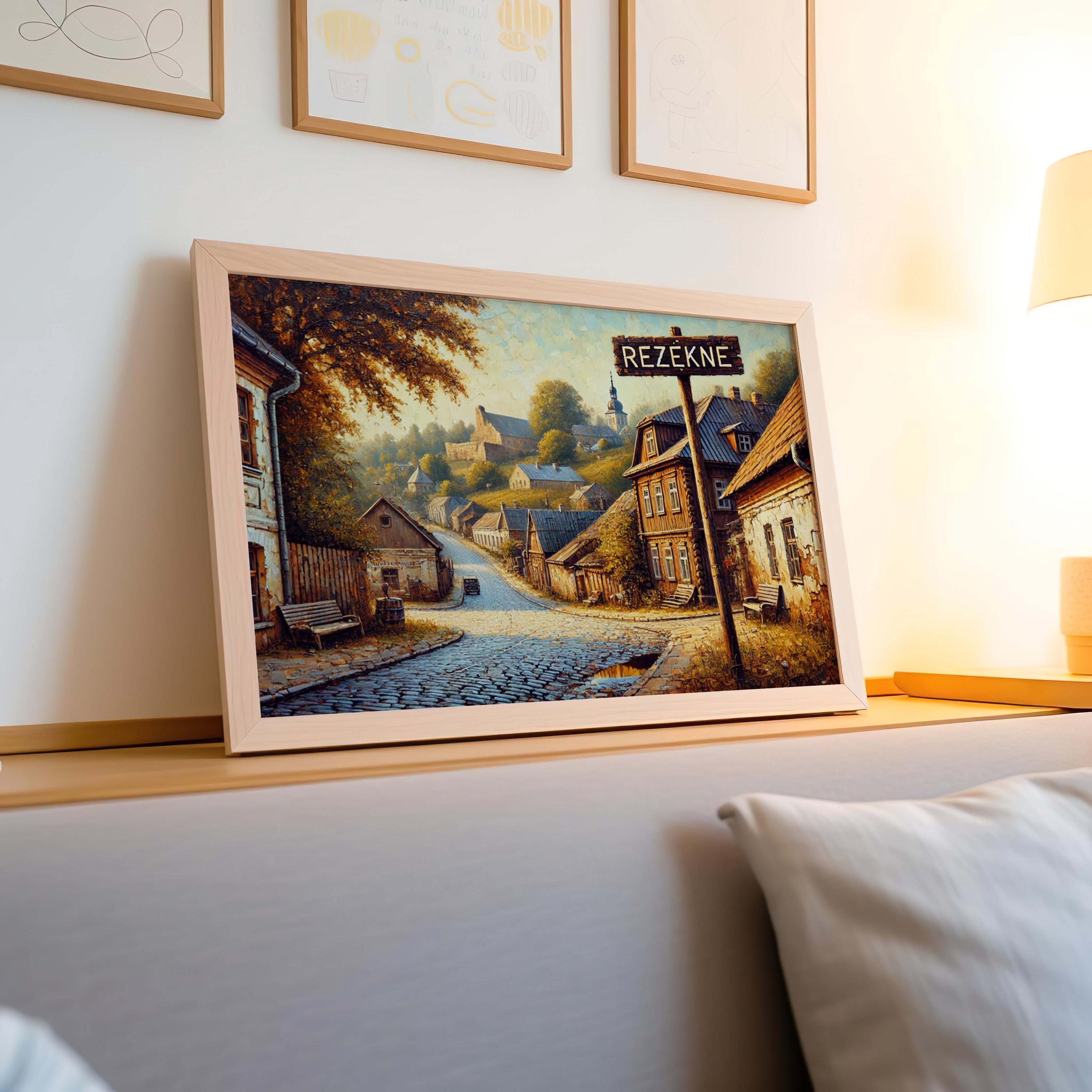 Rezekne Folk Art Print - Rezekne, Latvia