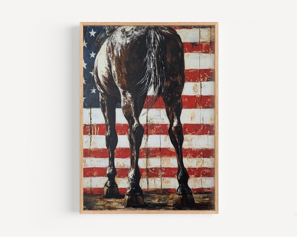 Horse Abstract Wall Art - United States