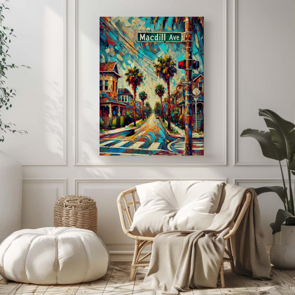 MacDill Ave Print Modern - Tampa, Florida, USA