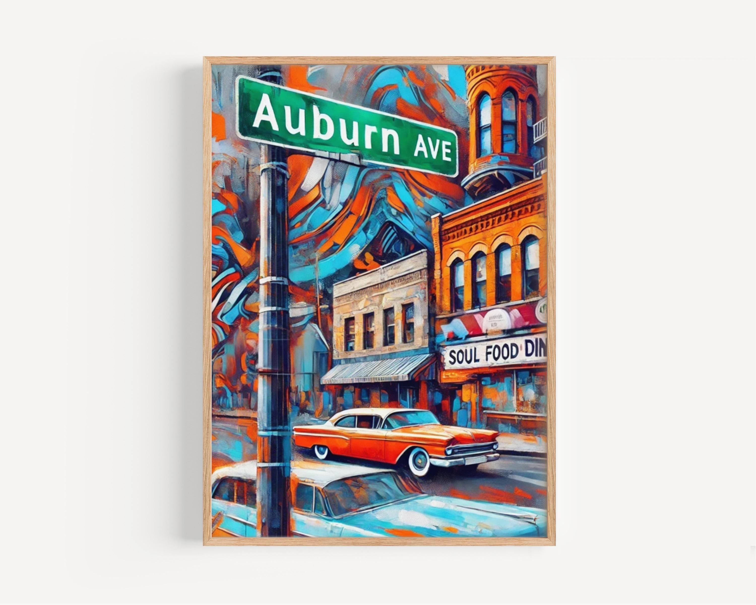 Auburn Ave Print - Charleston, South Carolina, USA