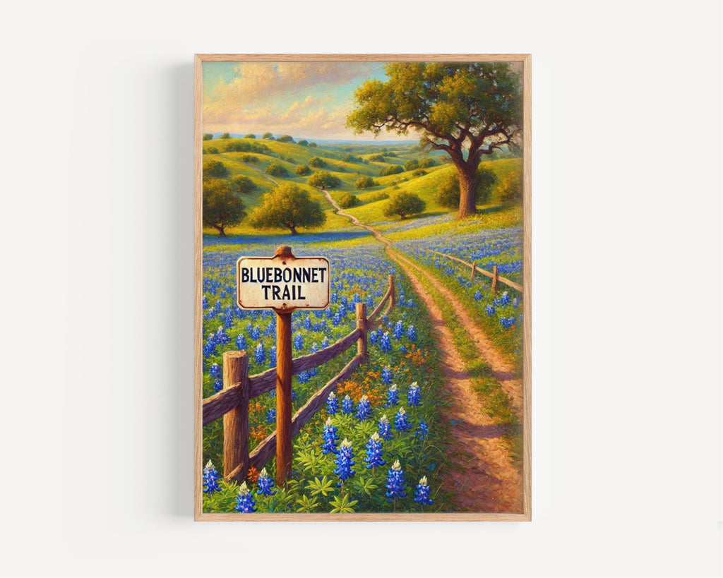 Bluebonnet Trail Poster - Texas, USA